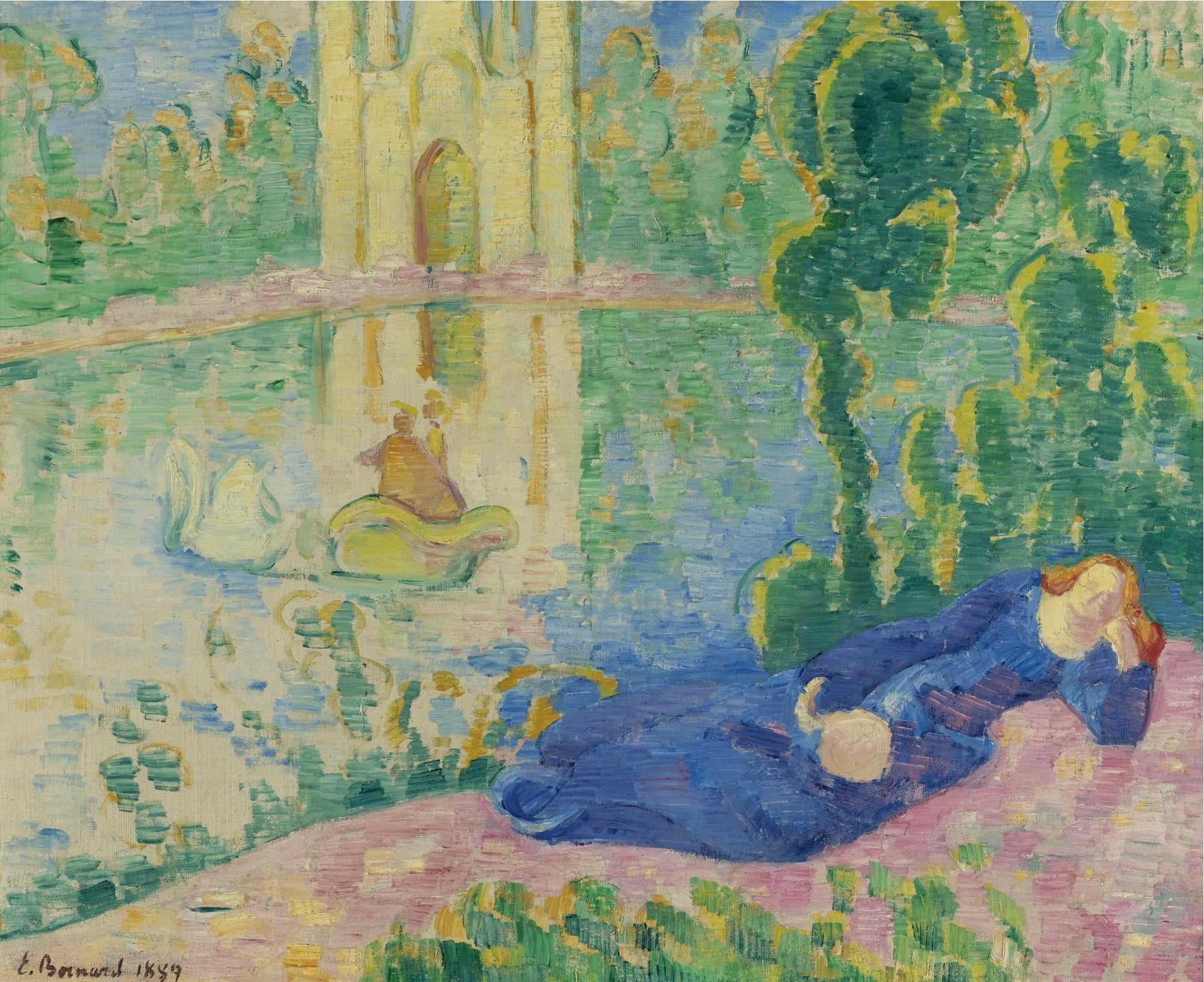 Lohengrin (Le lac aux cygnes) - Émile Bernard