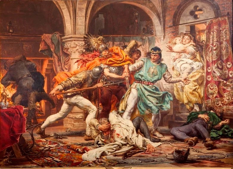 La Mort de Przemysl II - Jan Matejko