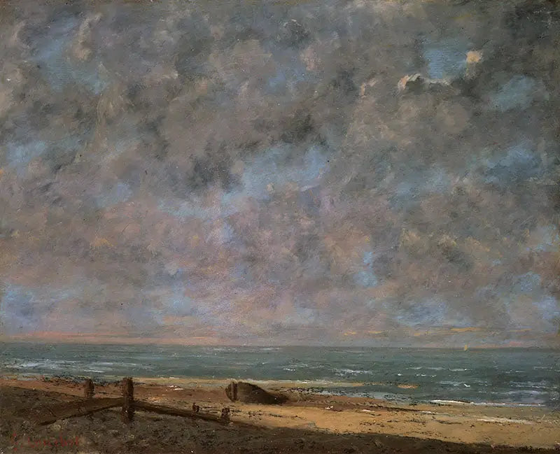 La Mer, Étretat'ta - Gustave Courbet