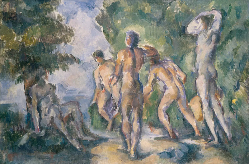 Banyo Yapanlar - Paul Cézanne