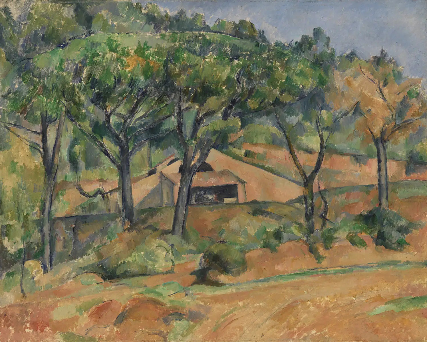 Reproduction du tableau « Maison en Provence - Paul Cézanne » par Alpha Reproduction en peinture à l’huile