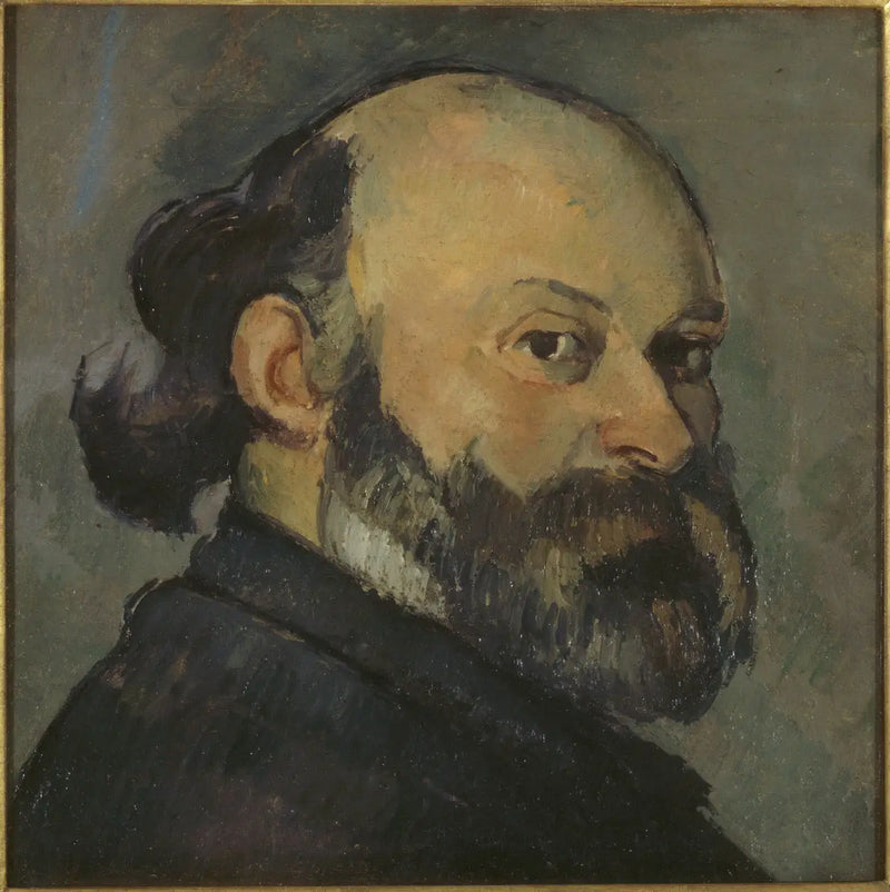 Sanatçının omzunun üzerinden bakarkenki portresi - Paul Cézanne