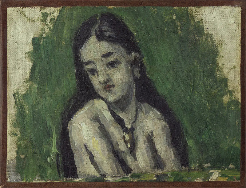 Saçları çözülmüş genç kız - Paul Cézanne