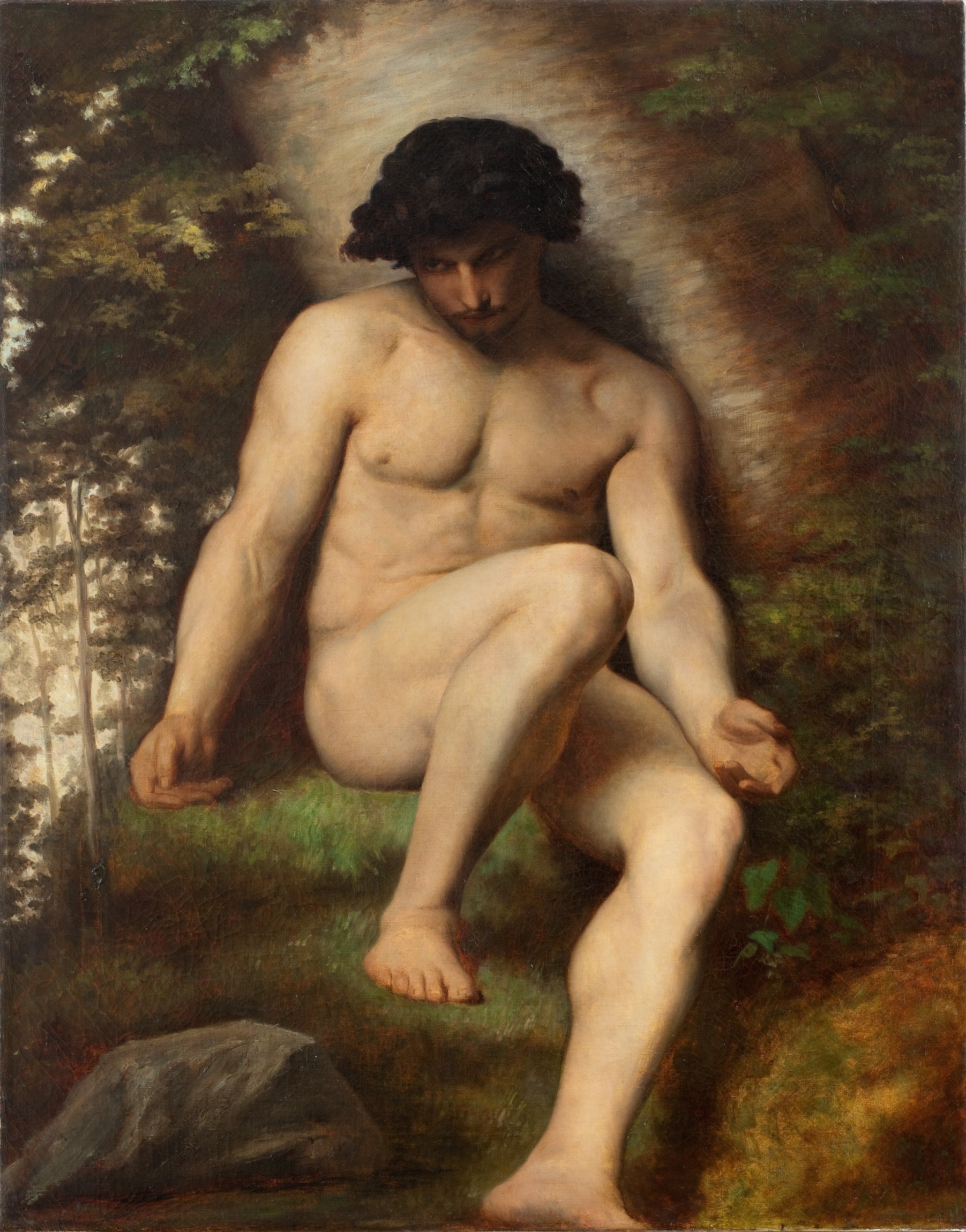 Étude pour le Paradis perdu : Adam - Alexandre Cabanel