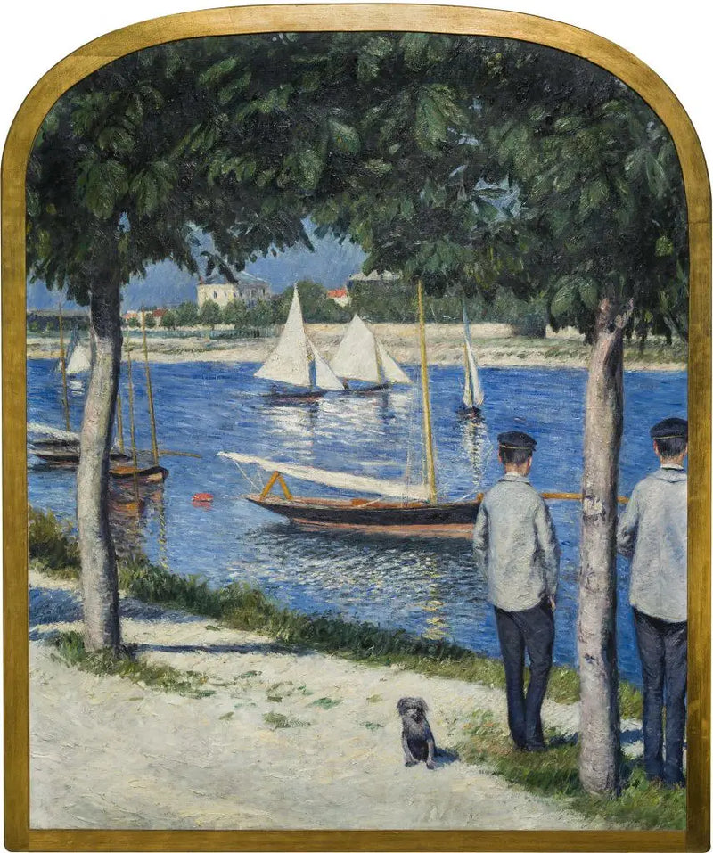 Petit Gennevilliers Kıyısı ve Seine - Gustave Caillebotte