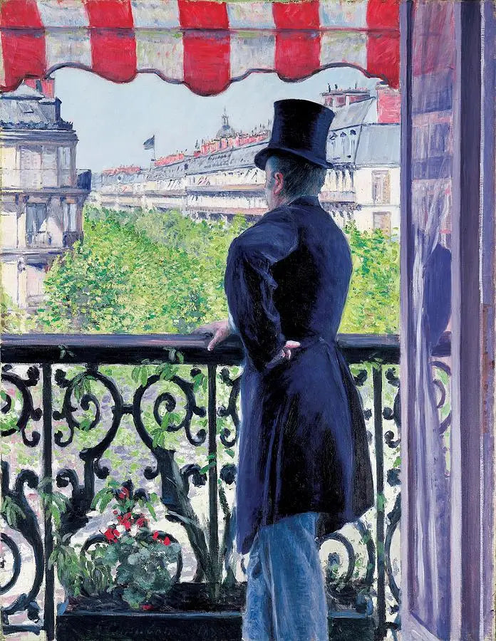 Balkondaki Adam, Haussmann Bulvarı - Gustave Caillebotte
