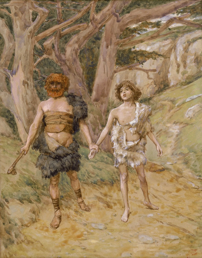 Kain, Abel'i ölüme götürüyor - James Tissot