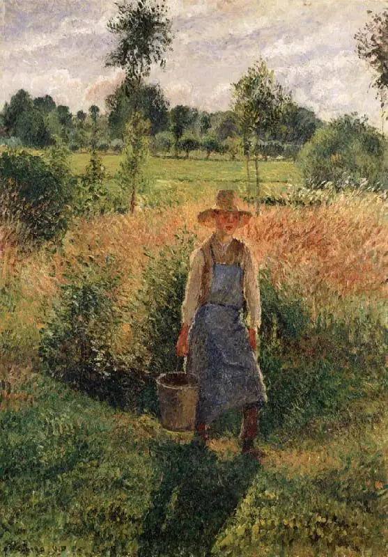 Bahçıvan, Öğleden Sonra Güneşi, Eragny - Camille Pissarro