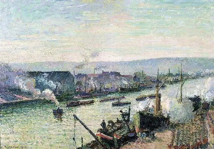 Rouen'de Seine, Saint-Sever - Camille Pissarro