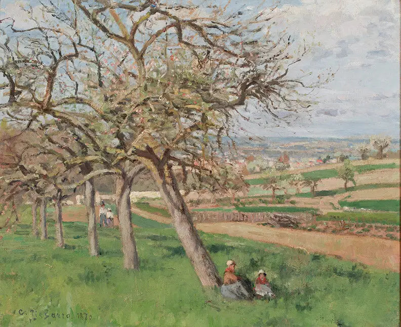 Çiçek Açan Elmalar - Camille Pissarro