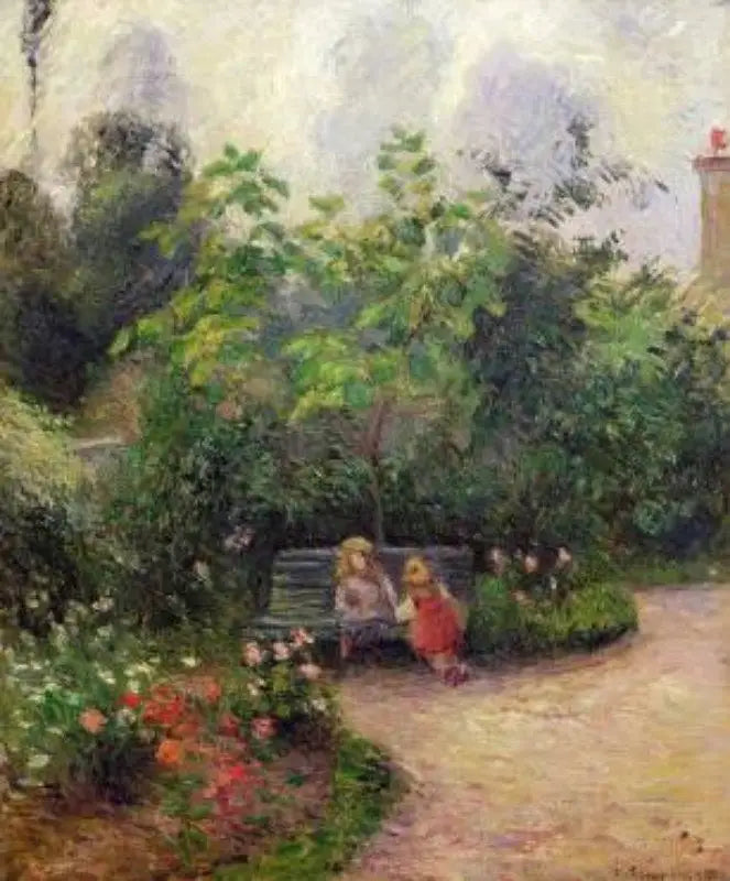 Hermitage Bahçesi. Pontoise - Camille Pissarro
