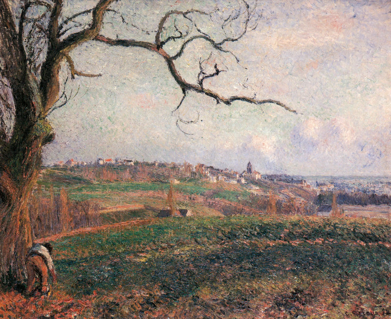 Pontoise Şehri Manzarası - Camille Pissarro