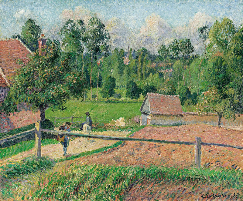 Sanatçının Penceresinden Manzara, Eragny - Camille Pissarro