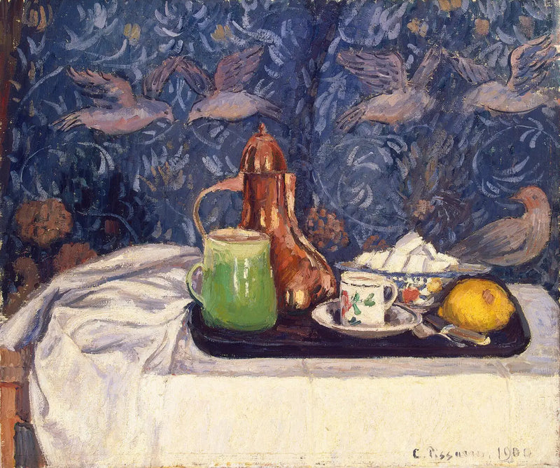 Cezve ile Natürmort - Camille Pissarro