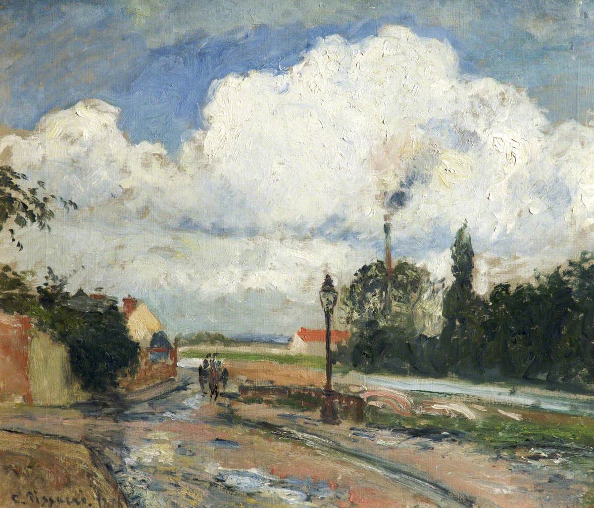 Reproduction du tableau « Après la pluie, quai du Pothuis à Pontoise - Camille Pissarro » par Alpha Reproduction en peinture à l’huile