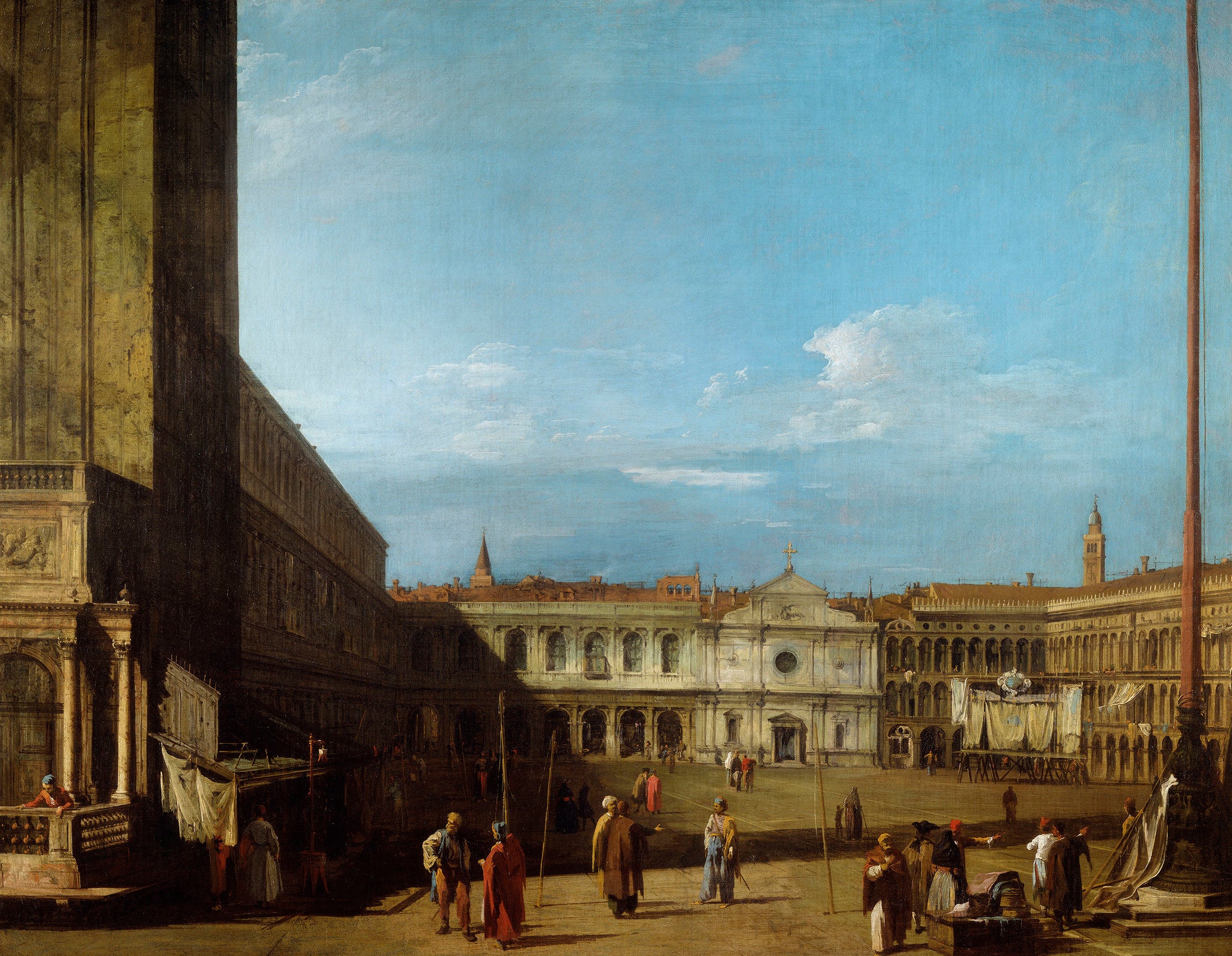 Venise : la place Saint-Marc vers San Geminiano - Canaletto