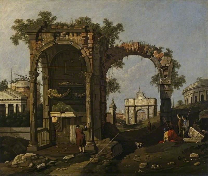 Ruines avec figures - Canaletto