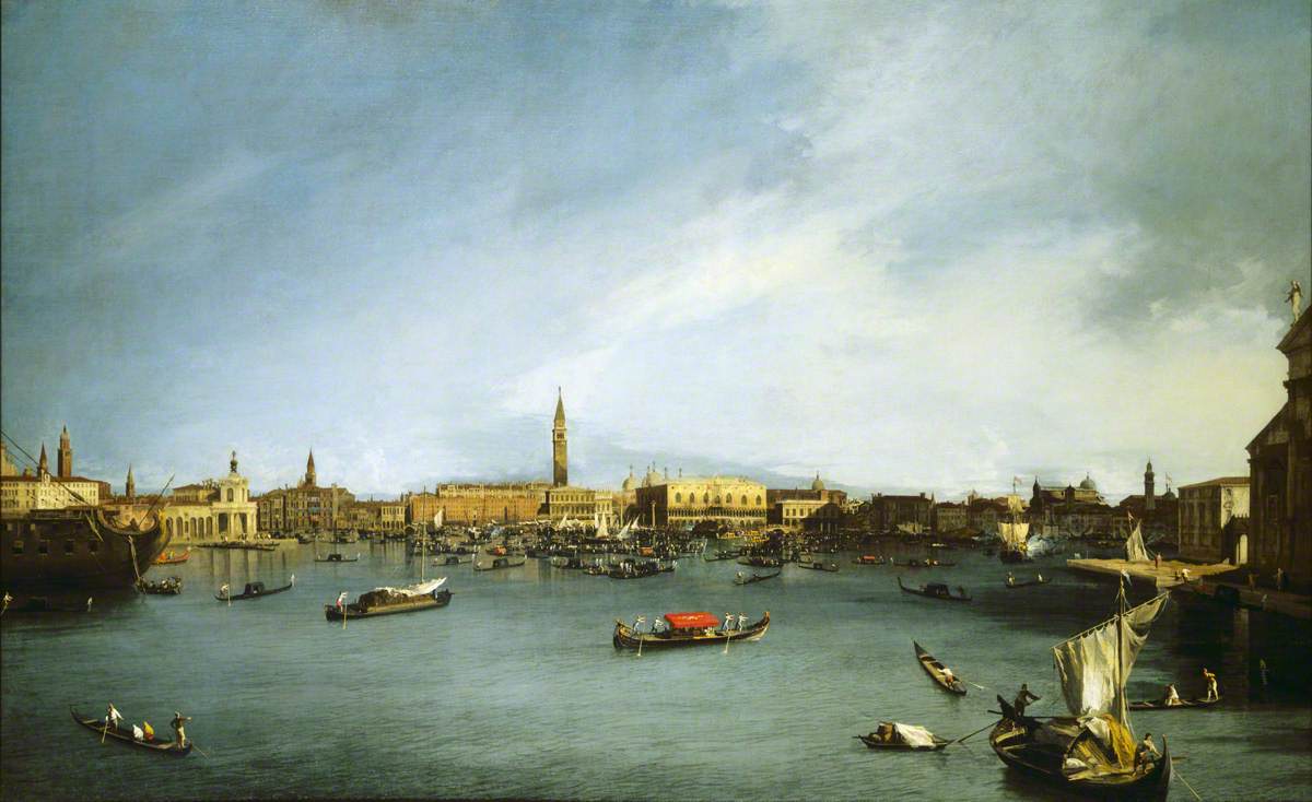 Le Bassin de Saint-Marc, Venise, vu de la Giudecca - Canaletto