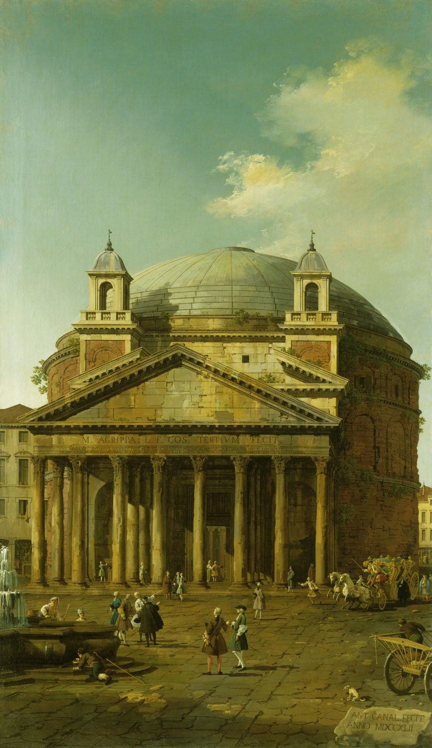 Rome : le Panthéon - Canaletto