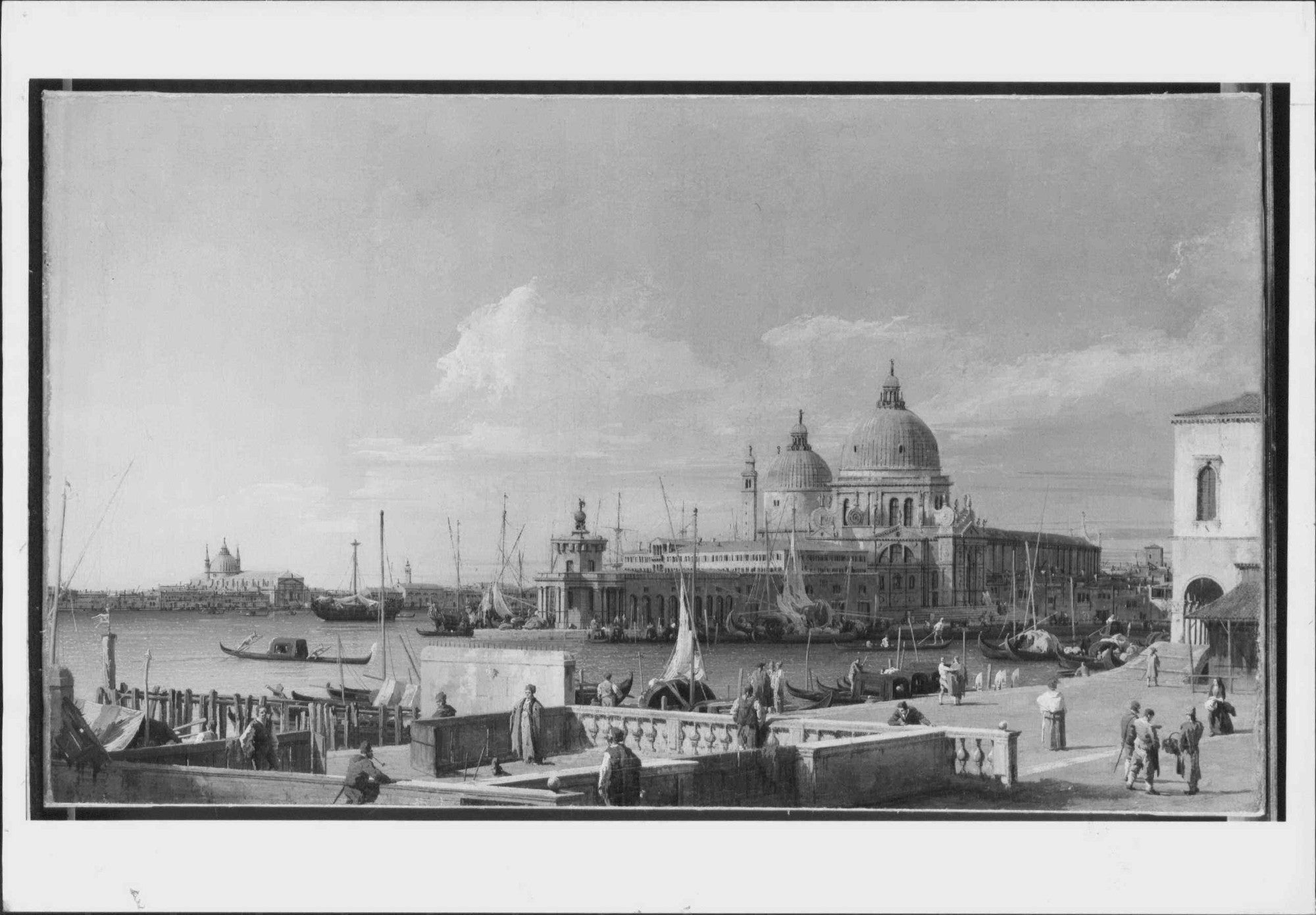 Venise : le Môle vers la Douane et Santa Maria della Salute - Canaletto