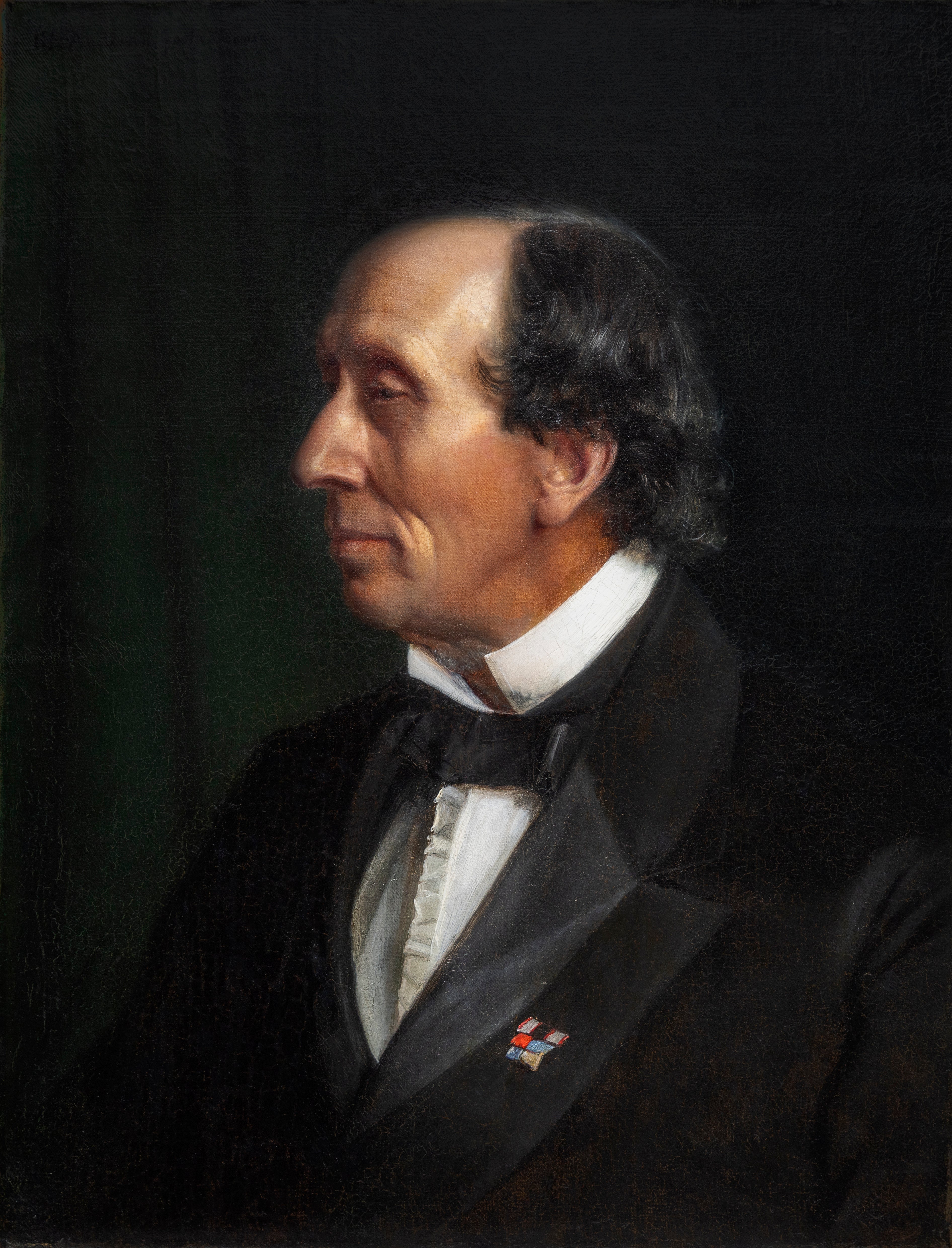 Portrait de Hans Christian Andersen - Carl Heinrich Bloch