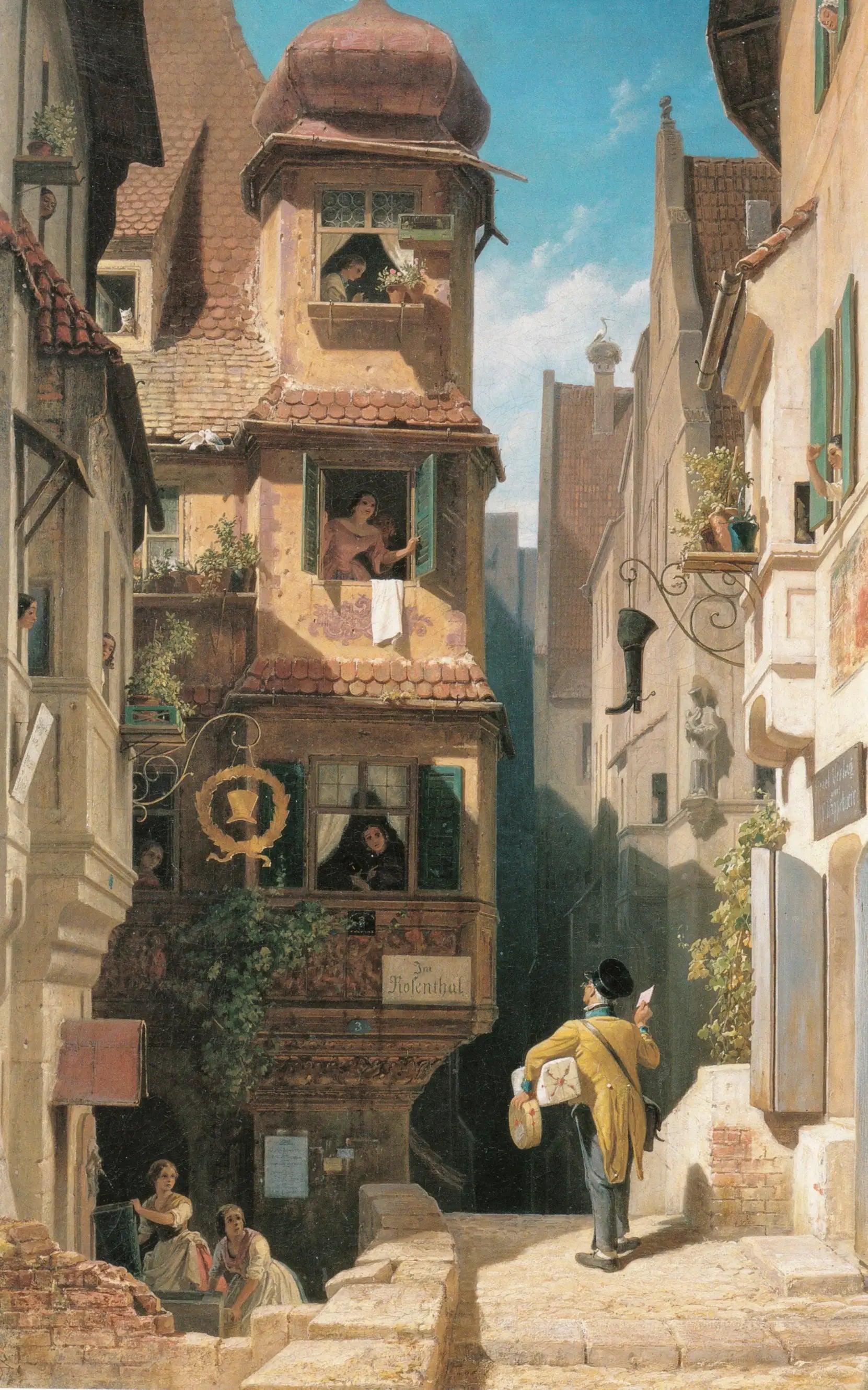 Le facteur au Rosenthal - Carl Spitzweg - Alpha Reproduction