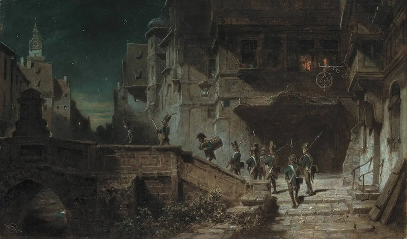 Gece Gözcüleri - Carl Spitzweg
