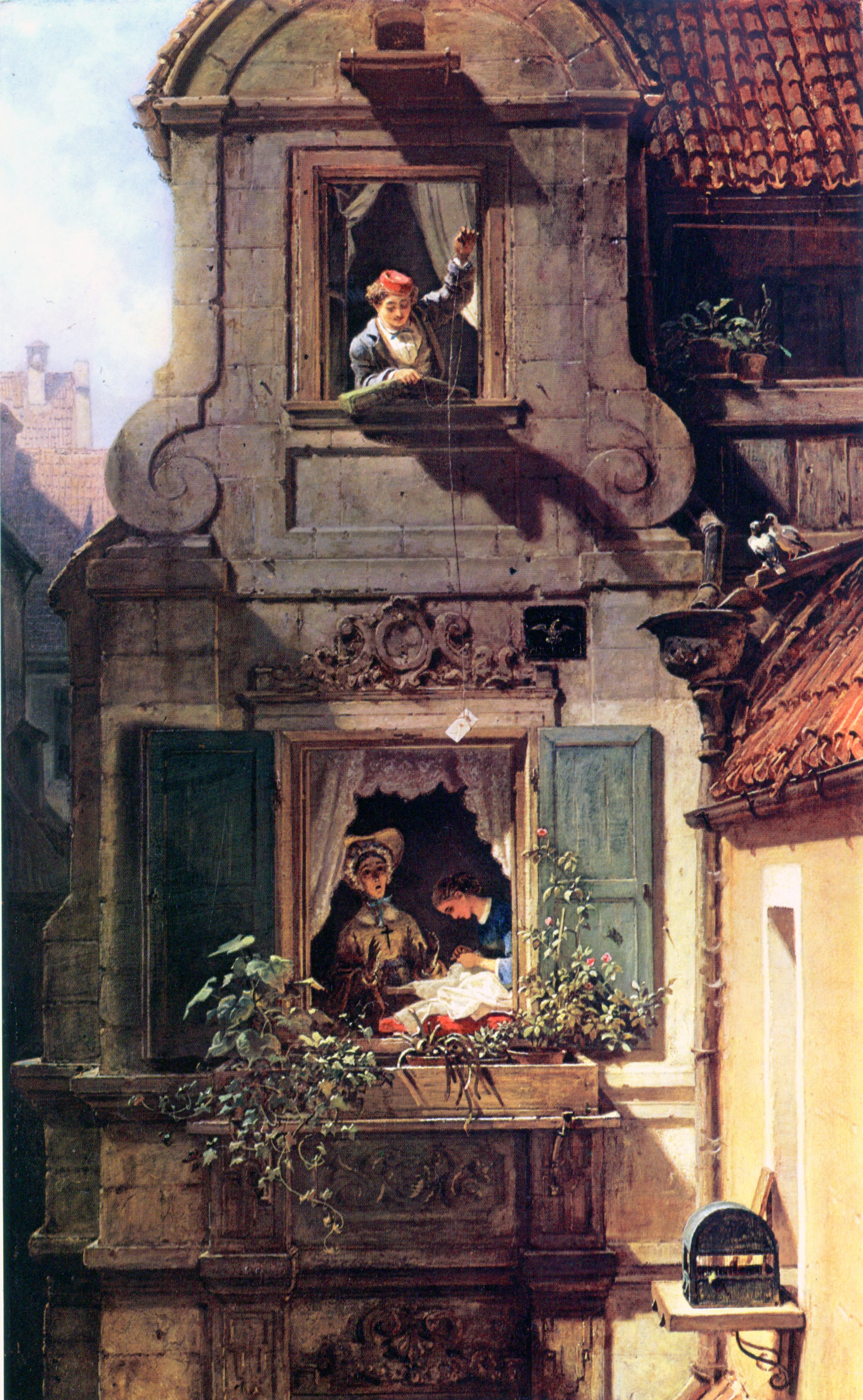 Yakalanan Aşk Mektubu - Carl Spitzweg