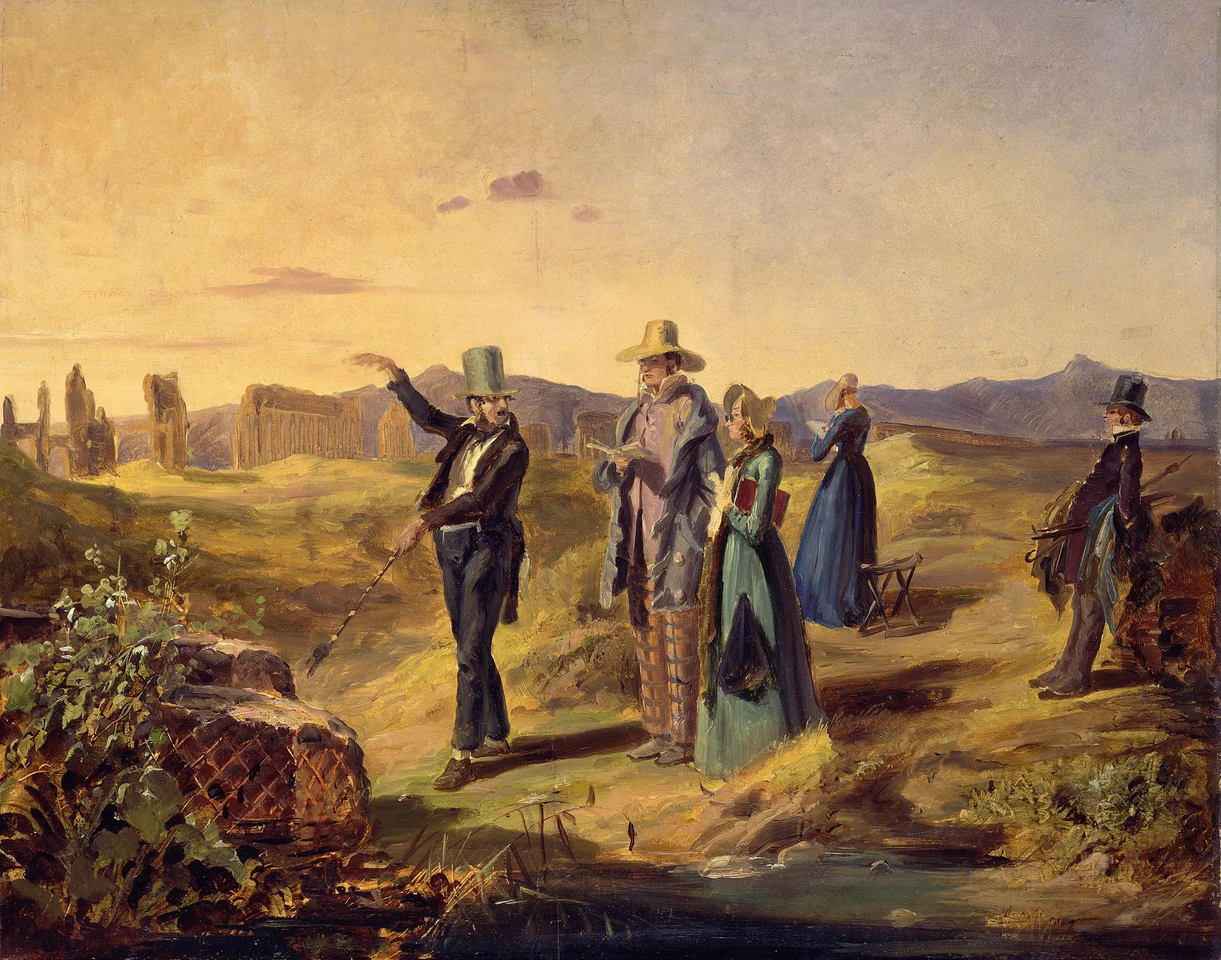 Touristes anglais en campagne - Carl Spitzweg - Alpha Reproduction