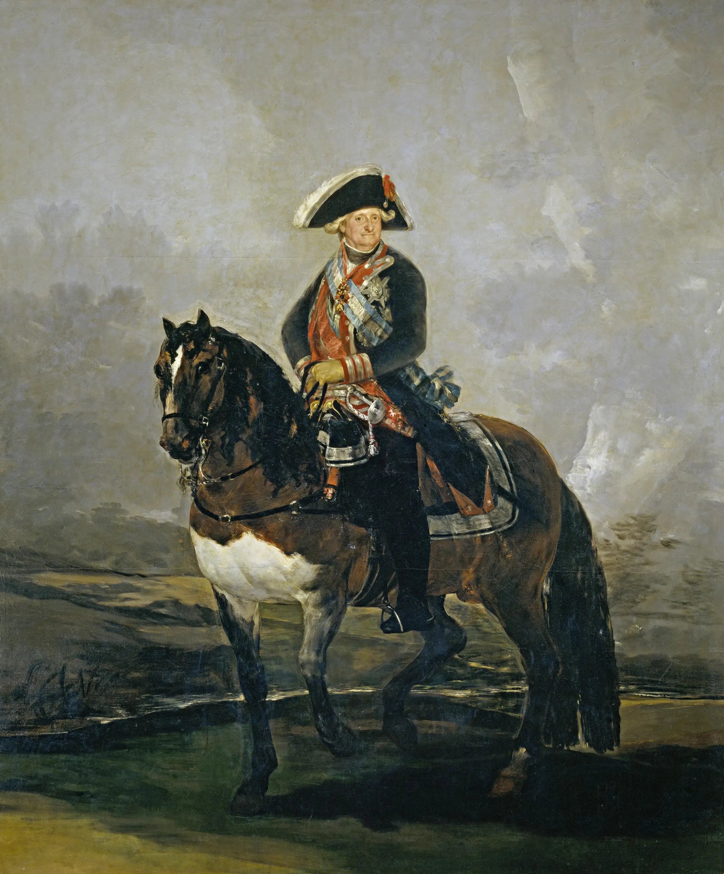 Reproduction du tableau « Charles IV à cheval - Francisco de Goya » par Alpha Reproduction en peinture à l’huile