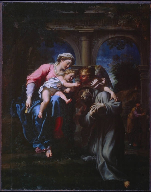 L’apparition de la Vierge et de l’Enfant Jésus à saint François - Annibale Carracci - Alpha Reproduction