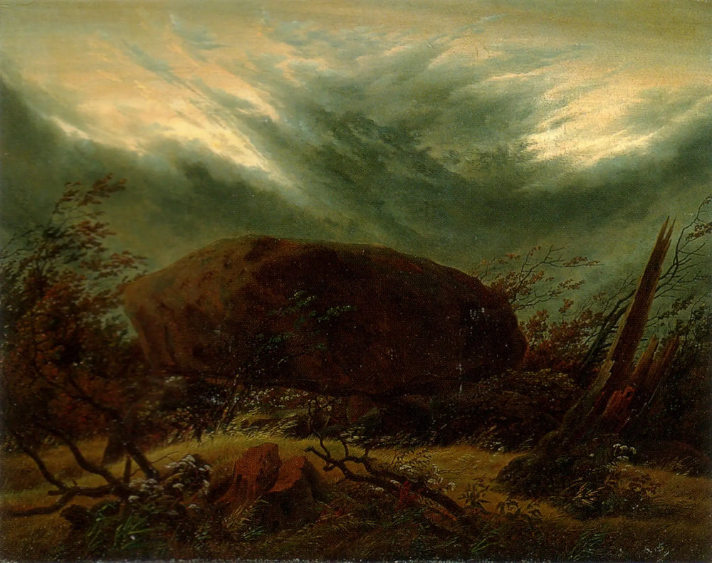 Reproduction du tableau « Tombeau hun à l'automne - Caspar David Friedrich » par Alpha Reproduction en peinture à l’huile