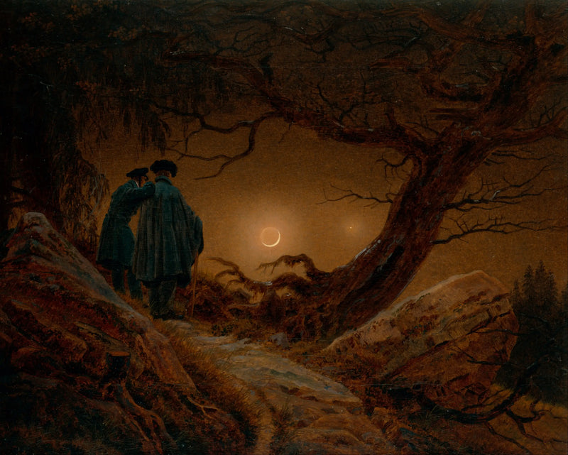 Ayı Düşünen İki Adam - Caspar David Friedrich