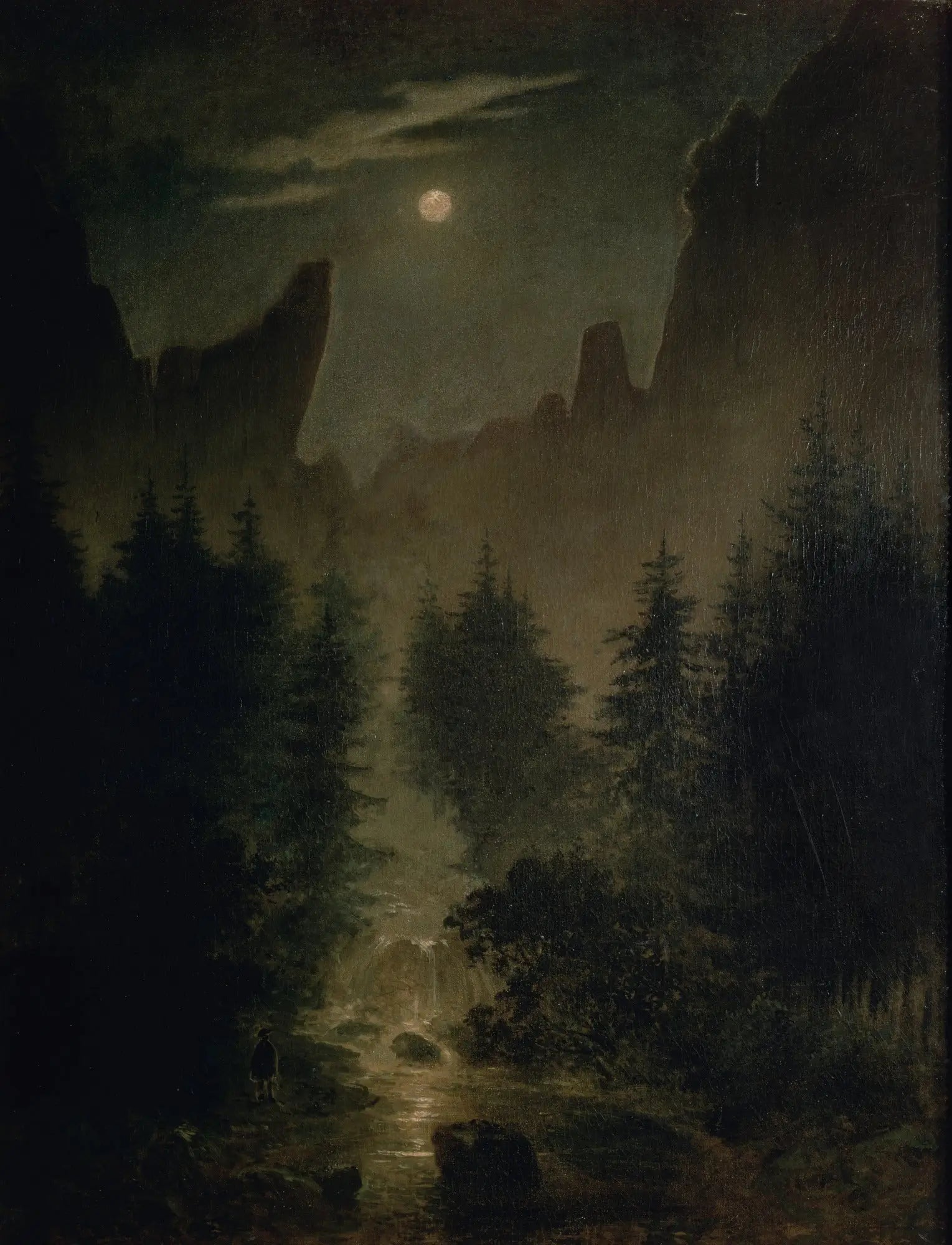 Reproduction du tableau « Q18603178 - Caspar David Friedrich » par Alpha Reproduction en peinture à l’huile