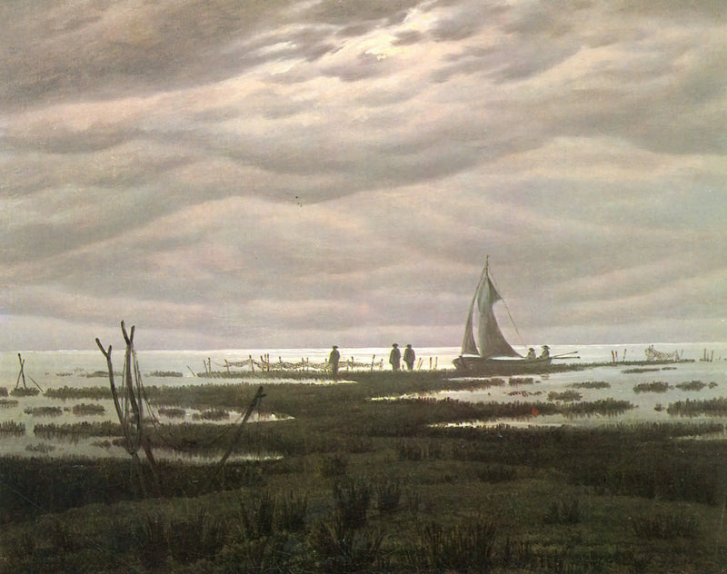 Greifswald Koyu'ndaki Düz Manzara - Caspar David Friedrich