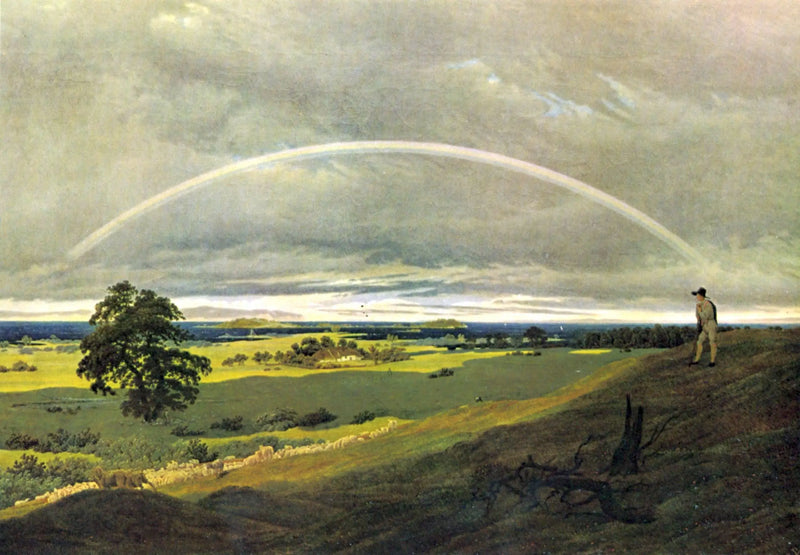 Gökkuşağı ile Manzara - Caspar David Friedrich