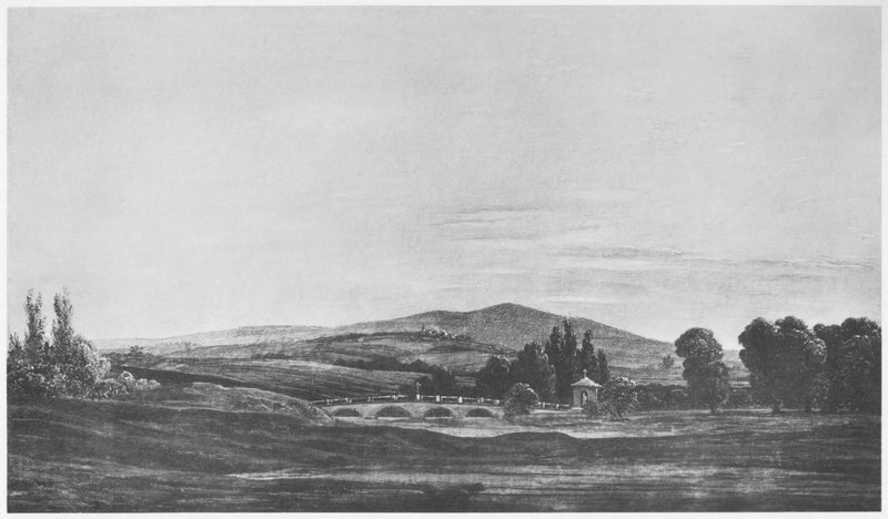 Devler Dağları Manzarası - Caspar David Friedrich