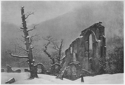 Reproduction du tableau « Moine dans la neige - Caspar David Friedrich » par Alpha Reproduction en peinture à l’huile
