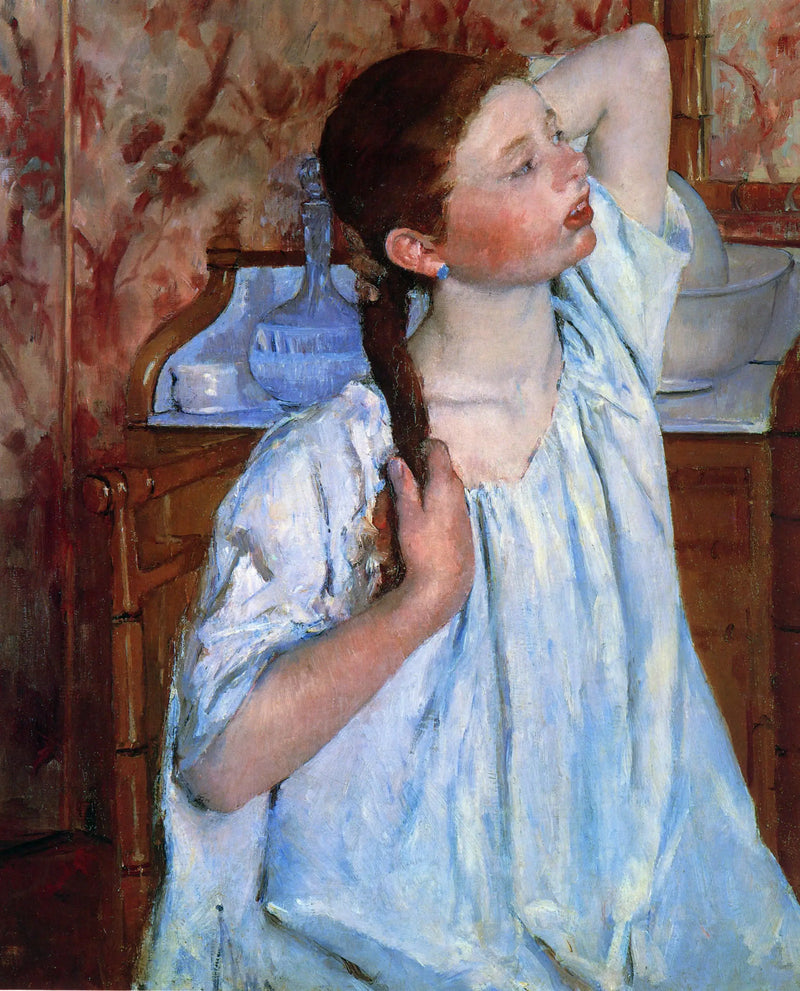 Saçlarını düzelten Kız - Mary Cassatt