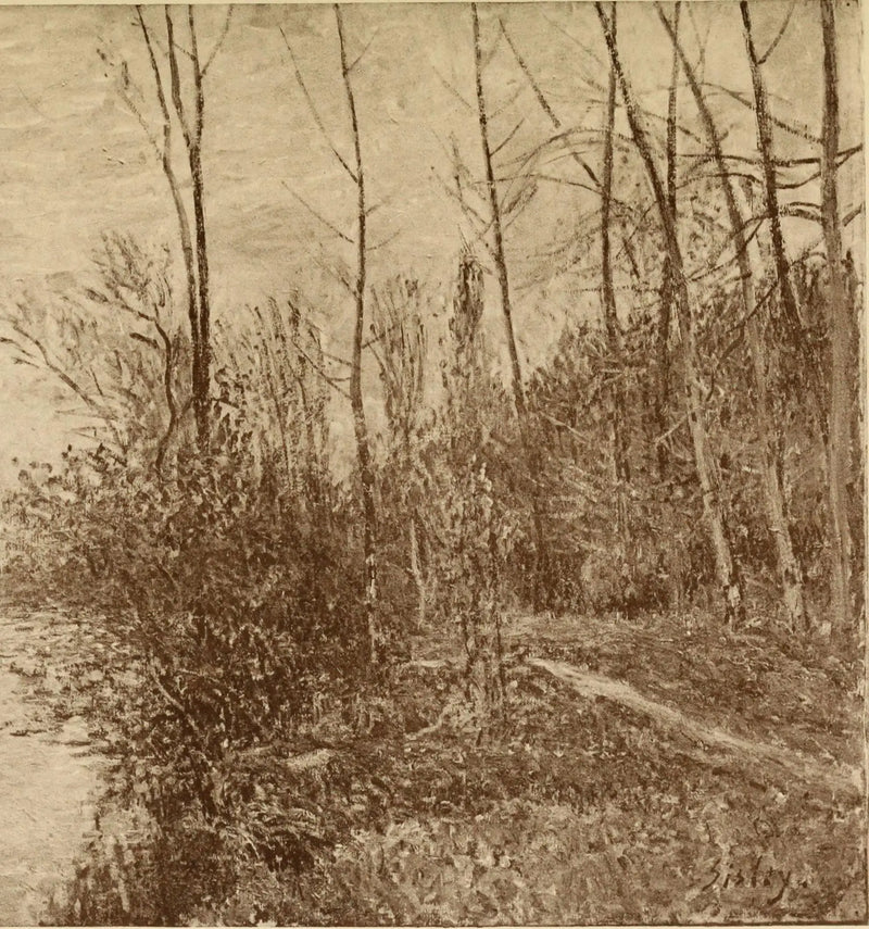 By'deki Küçük Çayırlar Yolu. Fırtına Zamanı - Alfred Sisley