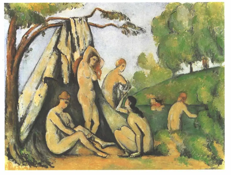 Çadır Önünde Yıkananlar - Paul Cézanne