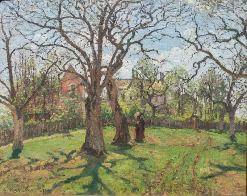 Louveciennes'de İlkbahar'da Kestane Ağaçları - Camille Pissarro