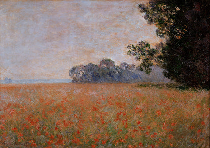 🌾 Gelinciklerle Buğday Tarlası – Claude Monet (1890 civarı)