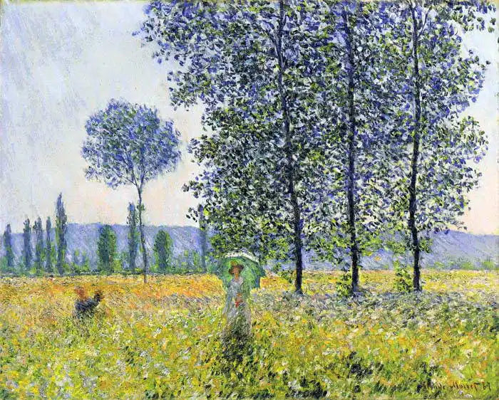 🎨 Bahar Tarlaları – Claude Monet, yaklaşık 1887
