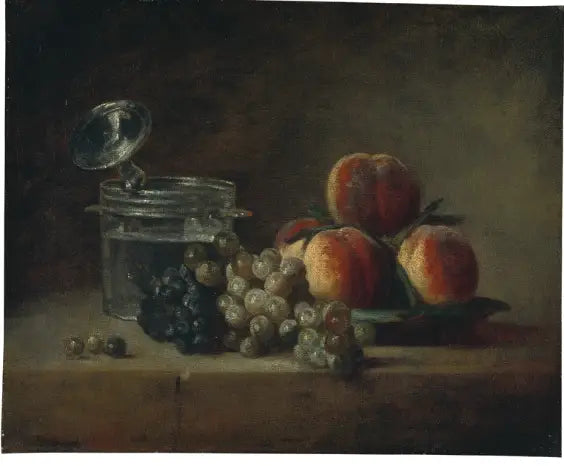 Şipşak meyve tabağıyla doğa ölüsü - Jean Simeón Chardin