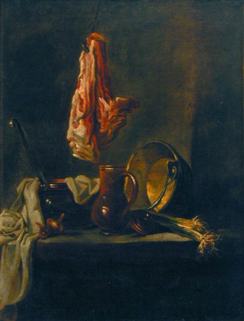 Beyaz Etli Natürmort - Jean Simeón Chardin