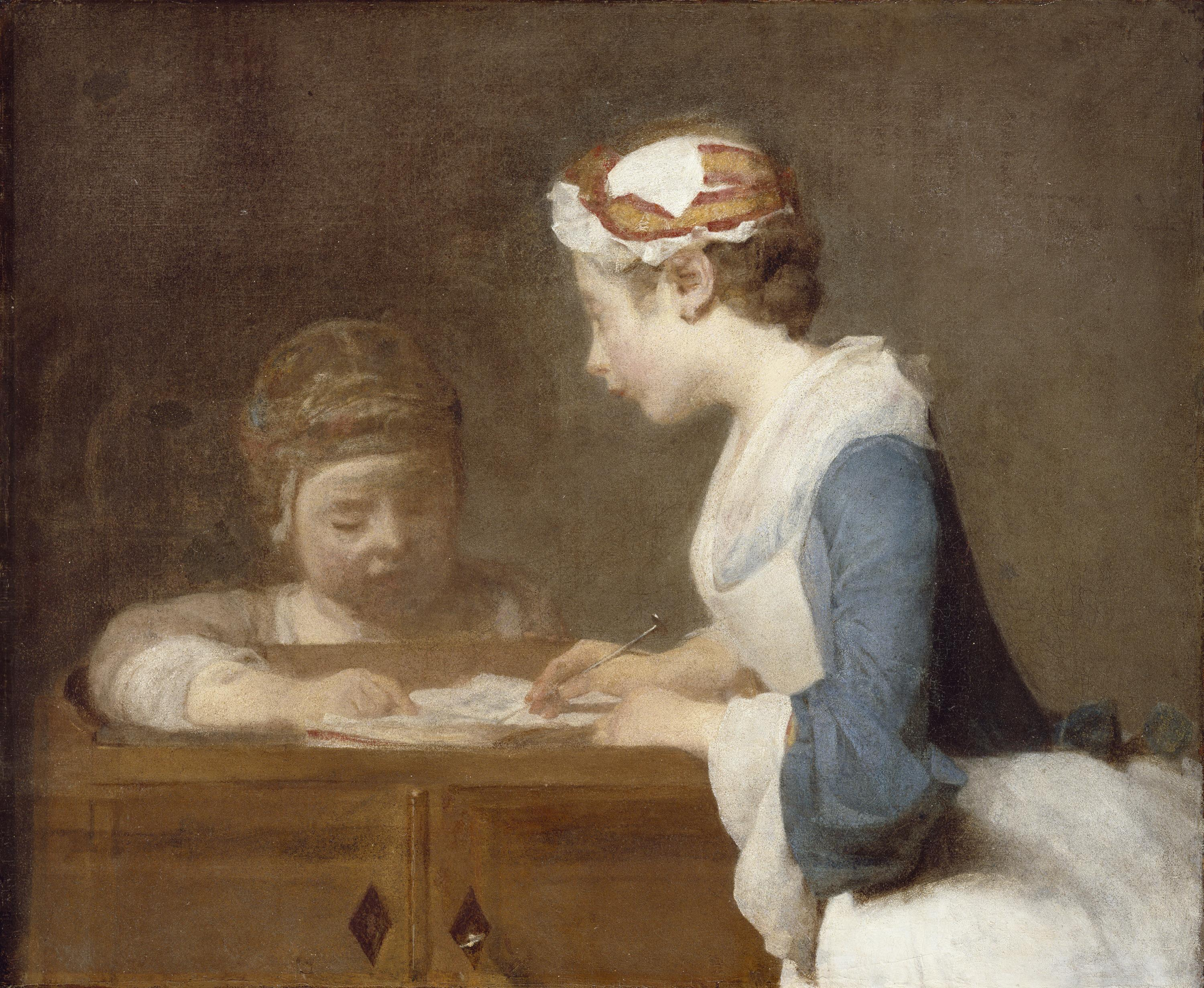La maîtresse d'école - Jean Siméon Chardin