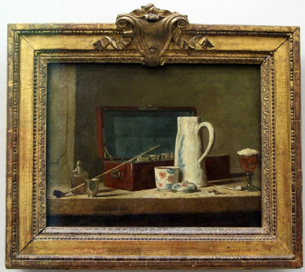 Pipes et vase à boire - Jean Siméon Chardin - Alpha Reproduction
