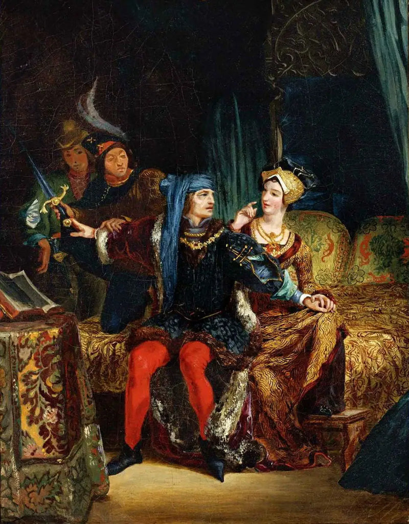 Charles VI ve Champdivers'li Odette - Eugène Delacroix