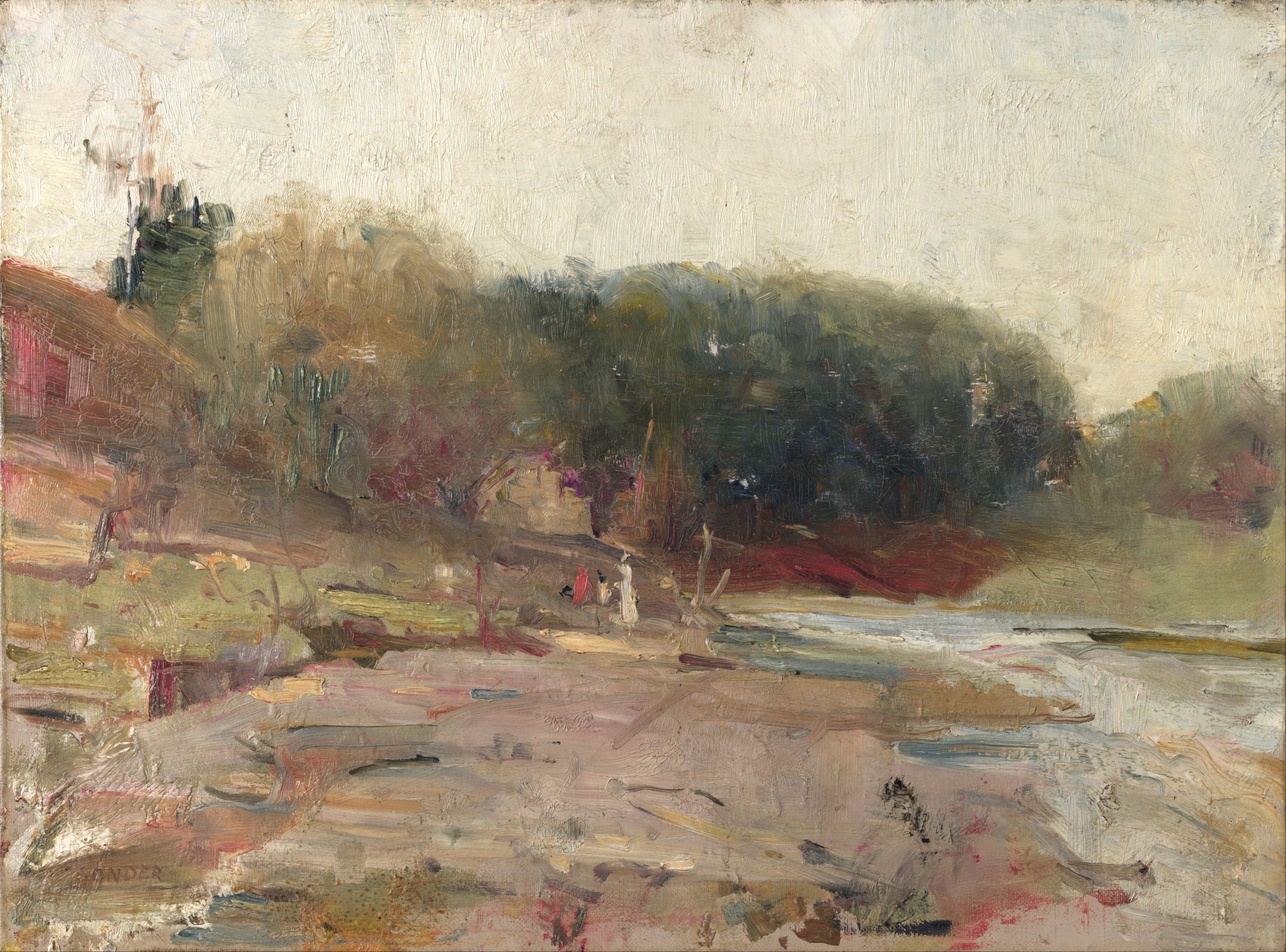 Sur la rivière Yarra, près d'Heidelberg, Victoria - Charles Conder
